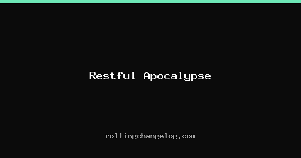 Restful Apocalypse cover