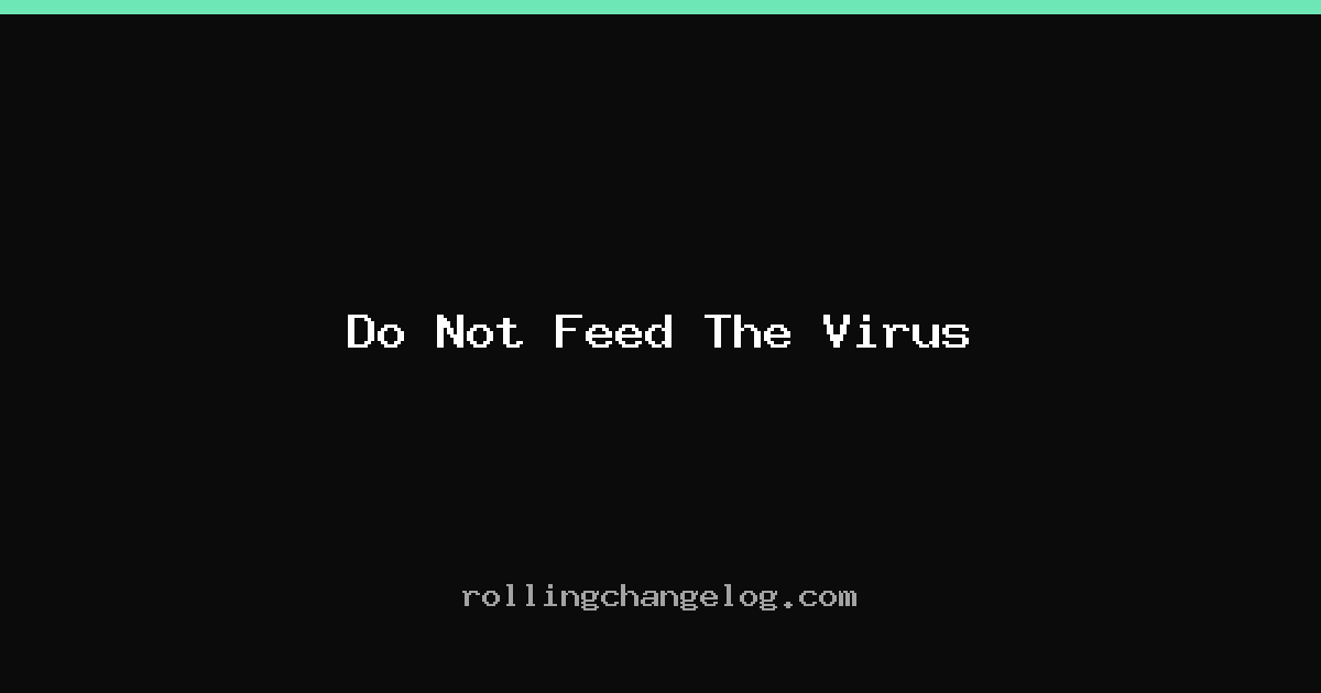 Do Not Feed The Virus cover