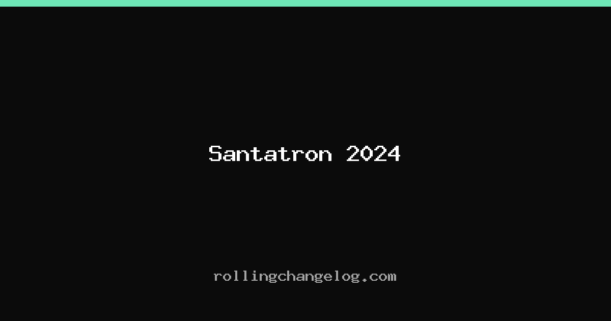 Santatron 2024 cover
