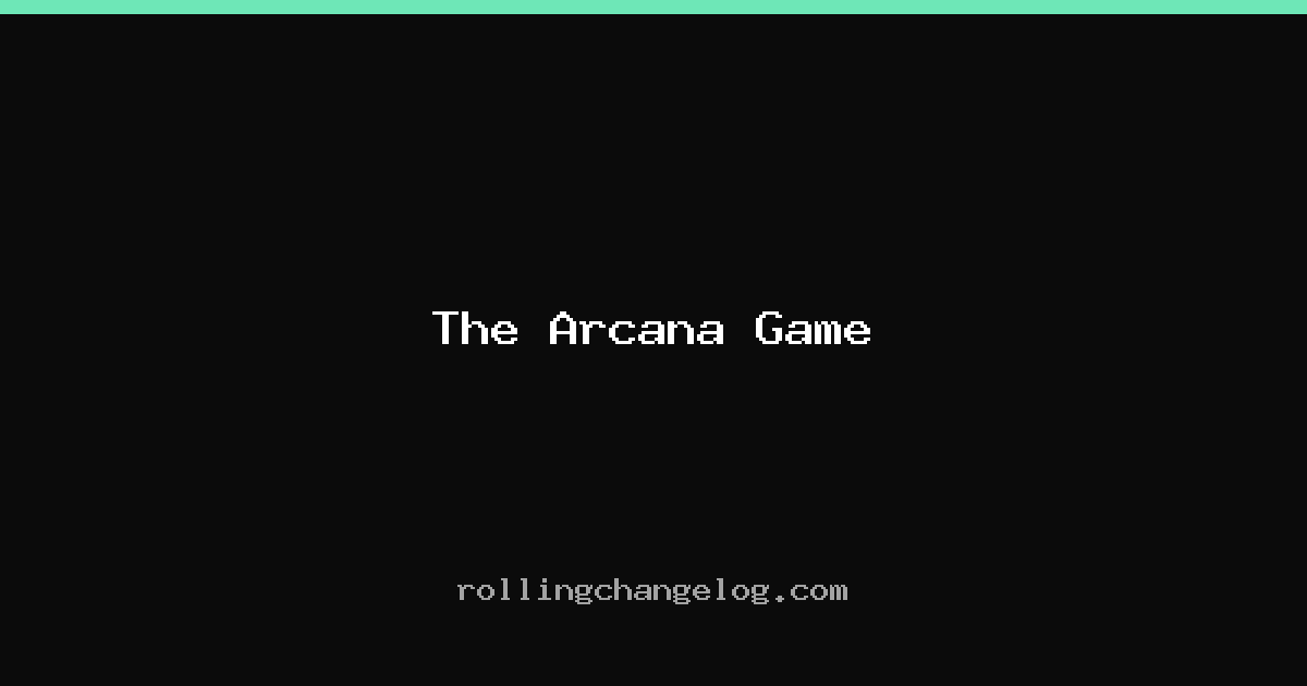 The Arcana Game cover
