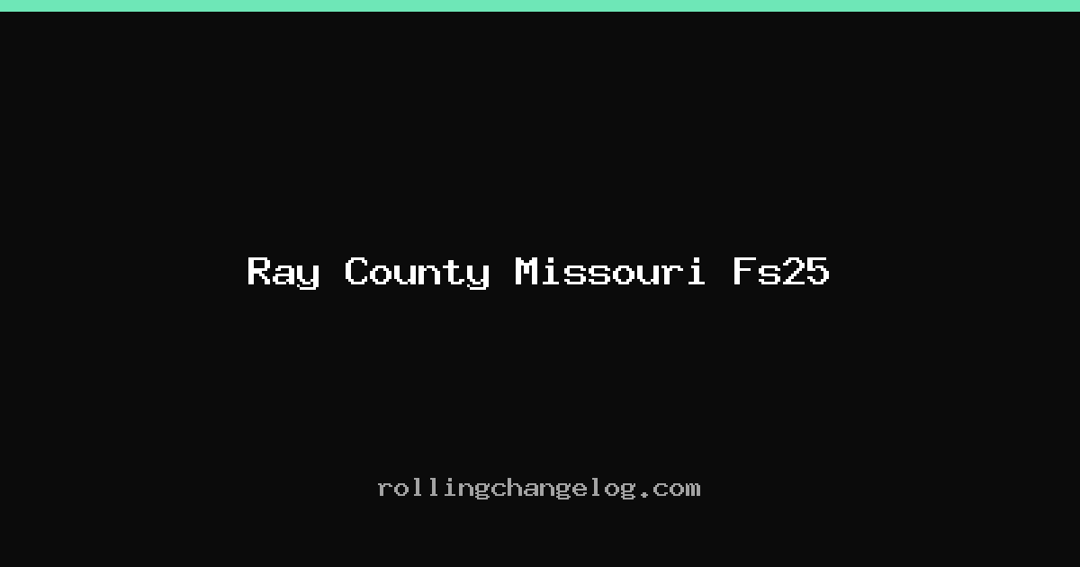 Ray County Missouri Fs25 cover