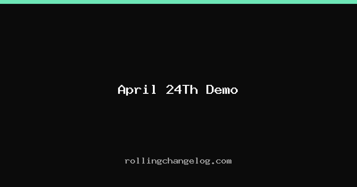 April 24Th Demo cover