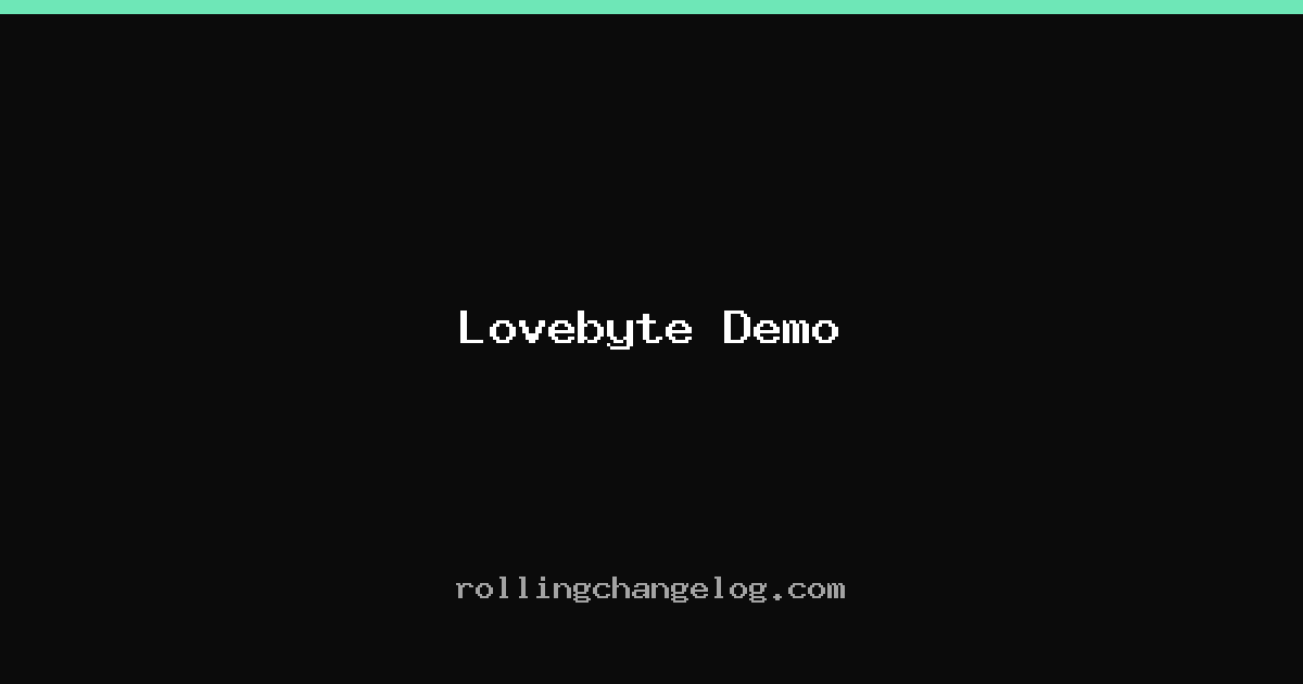 Lovebyte Demo cover
