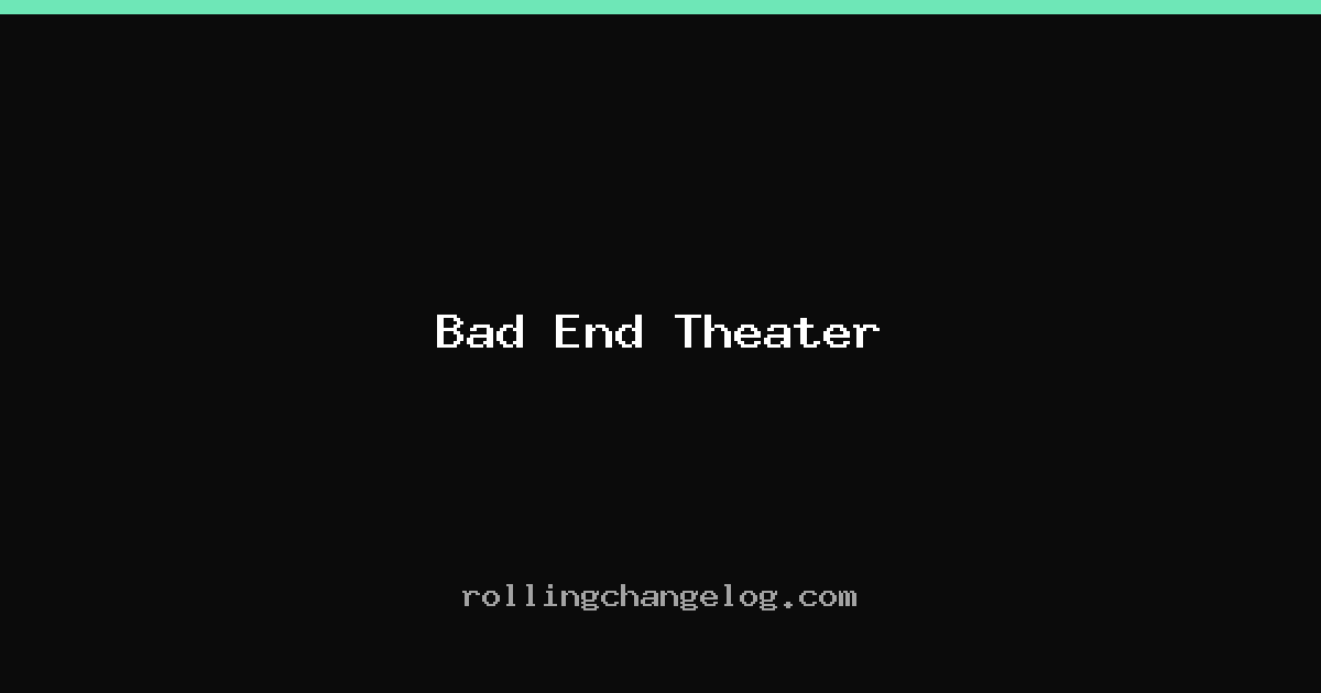 Bad End Theater cover