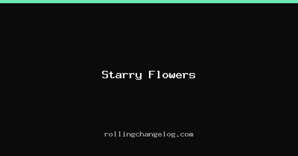 Starry Flowers cover