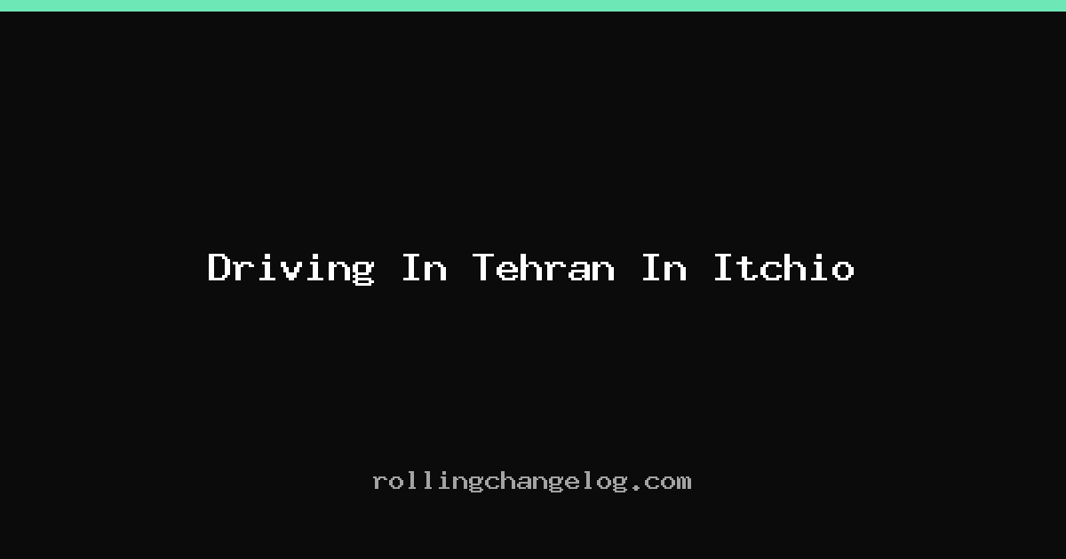 Driving In Tehran In Itchio cover