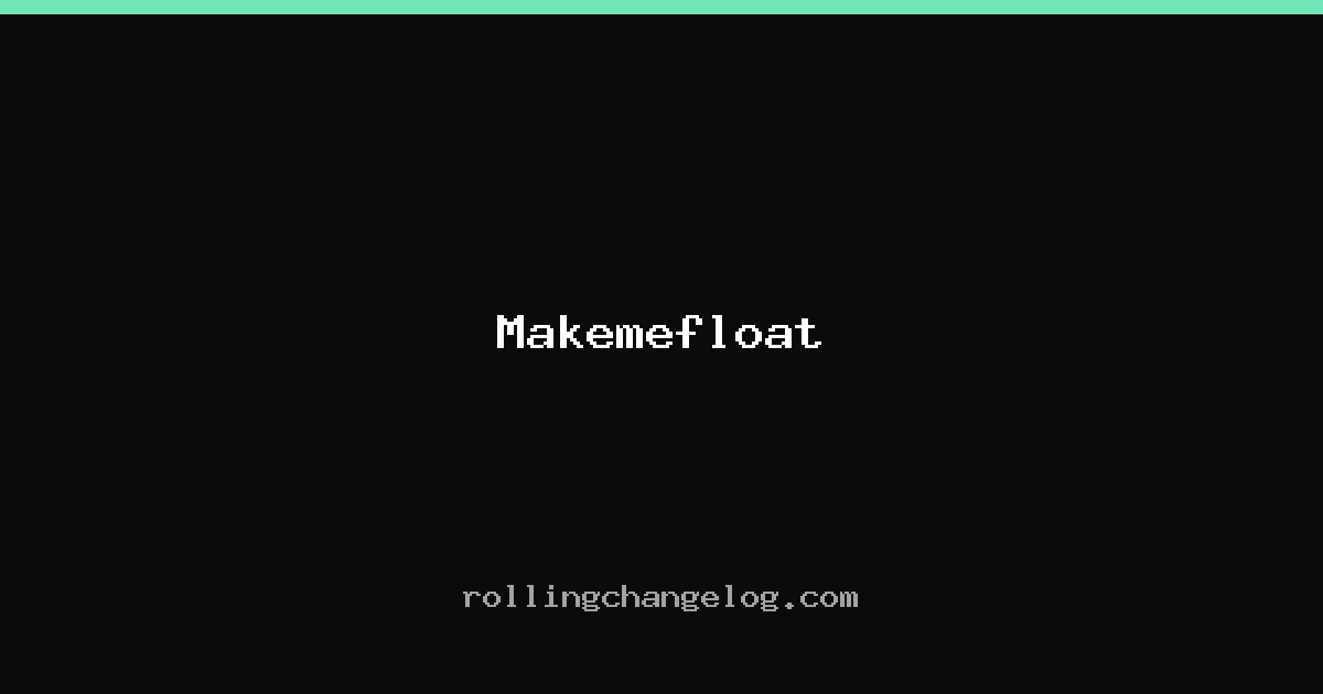 Makemefloat cover