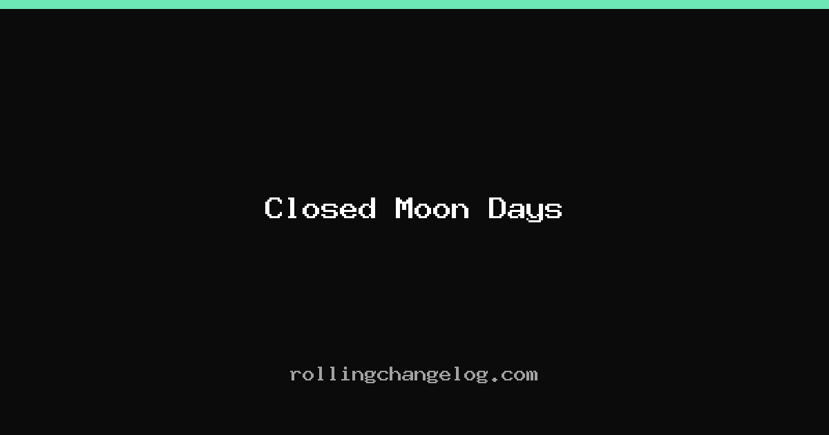 Closed Moon Days cover