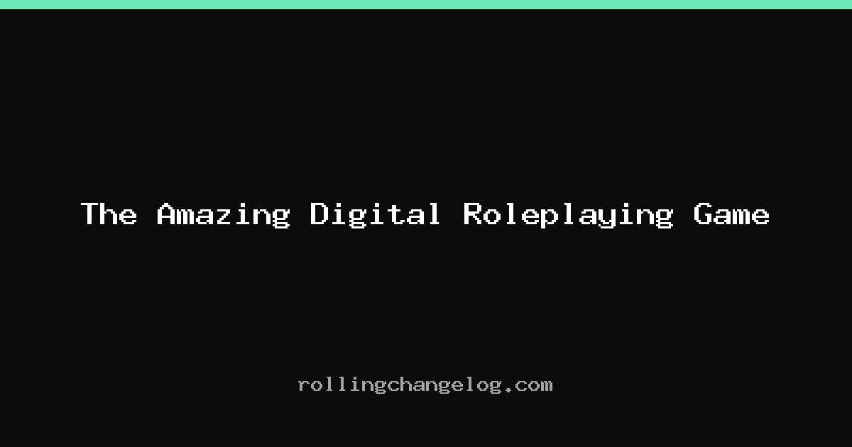 The Amazing Digital Roleplaying Game cover