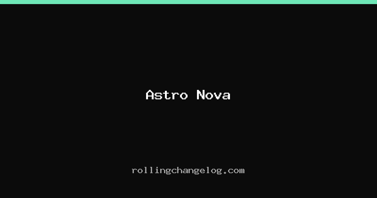 Astro Nova cover