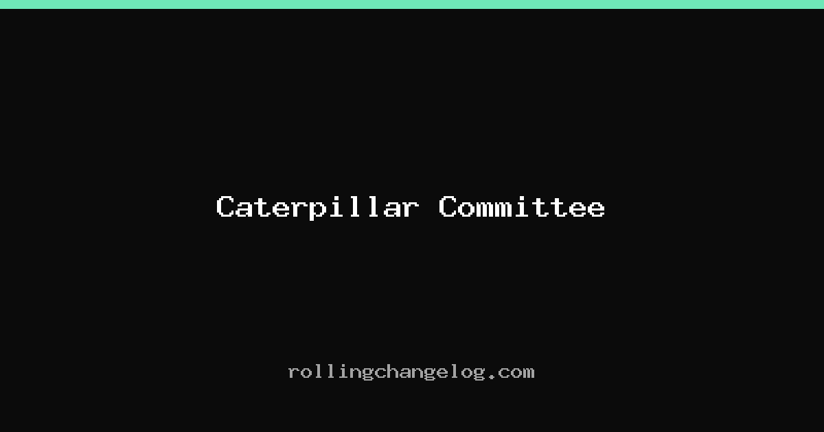 Caterpillar Committee cover