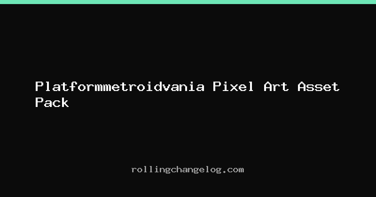 Platformmetroidvania Pixel Art Asset Pack cover