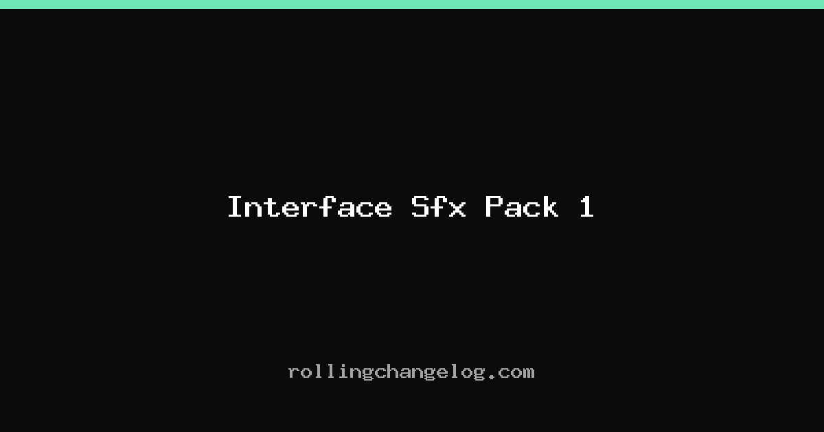 Interface Sfx Pack 1 cover