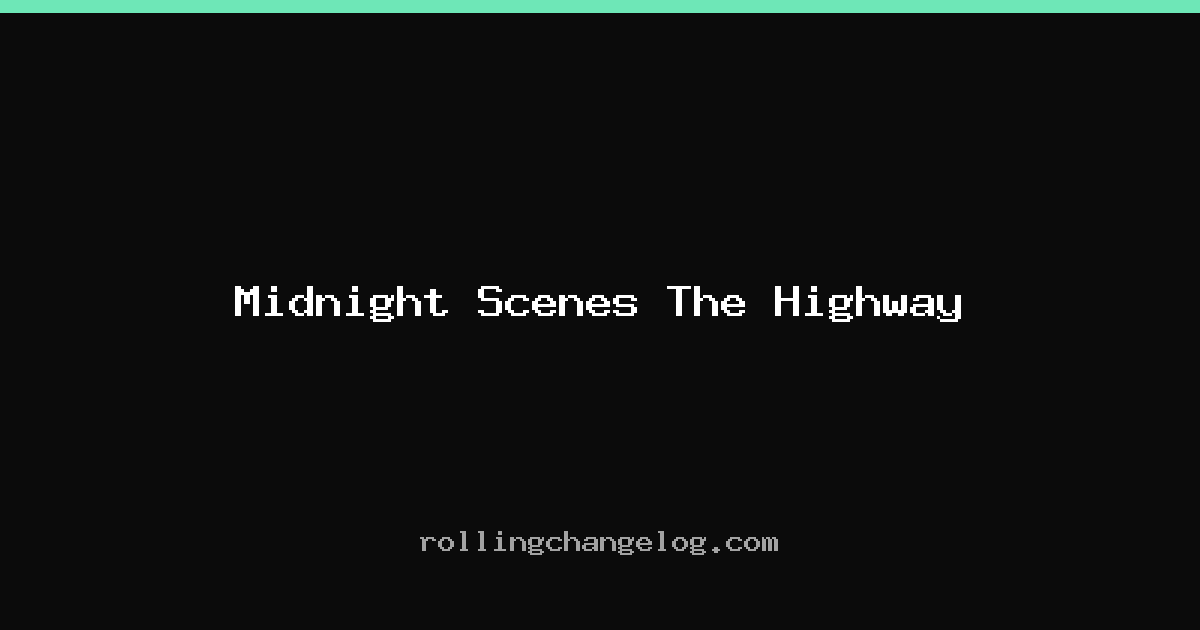 Midnight Scenes The Highway cover