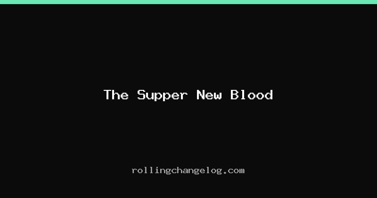 The Supper New Blood cover