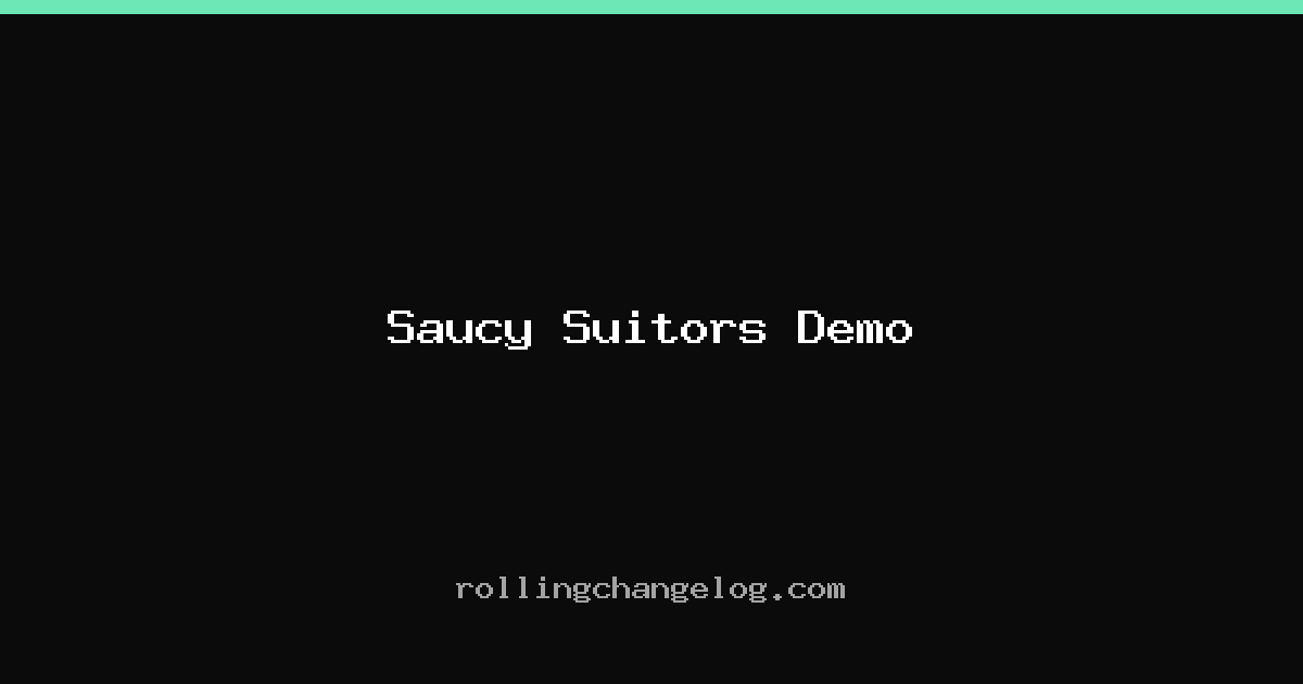 Saucy Suitors Demo cover