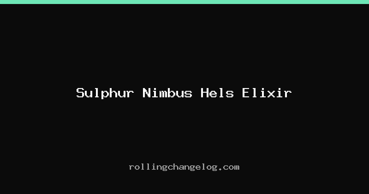 Sulphur Nimbus Hels Elixir cover