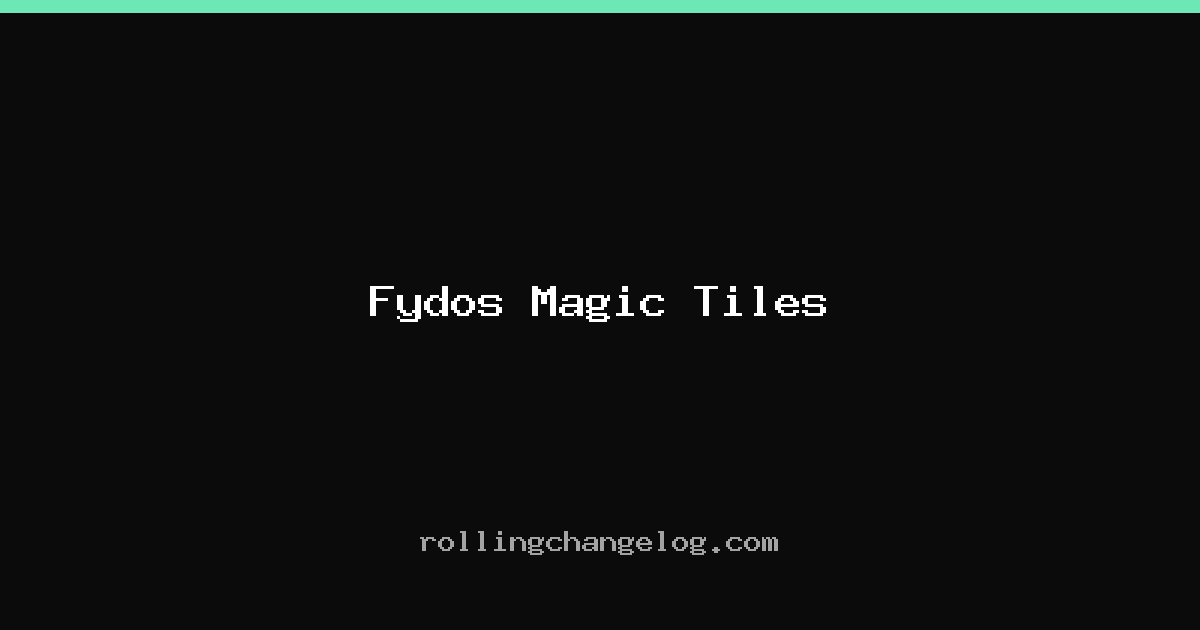 Fydos Magic Tiles cover