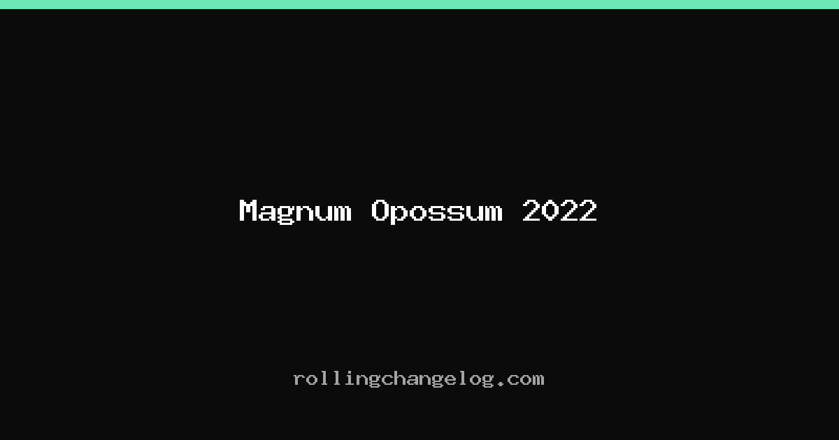 Magnum Opossum 2022 cover