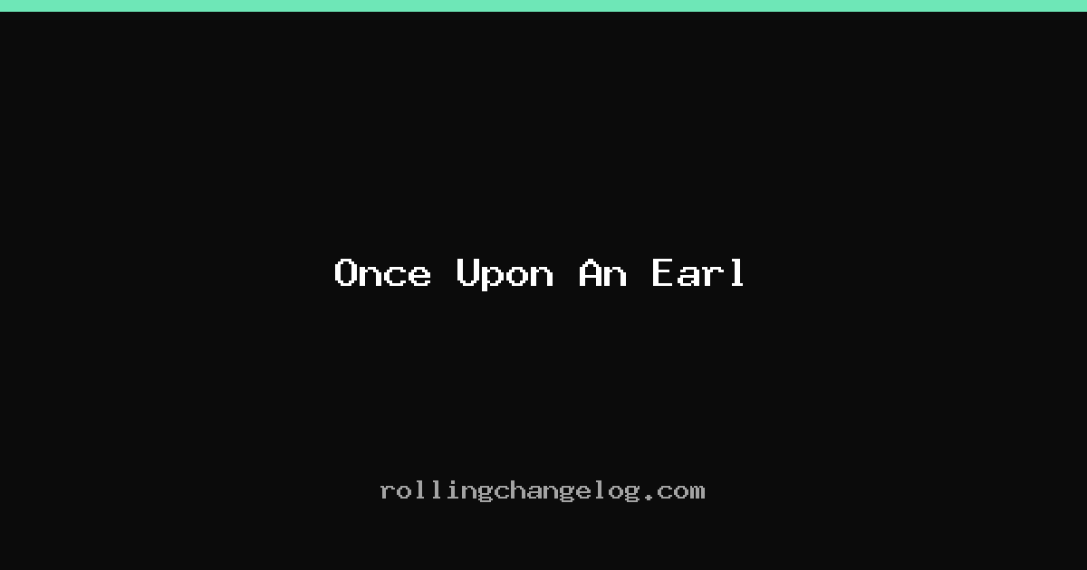 Once Upon An Earl cover