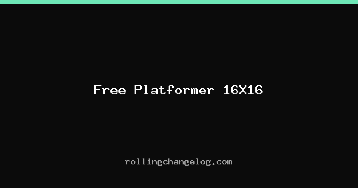 Free Platformer 16X16 cover