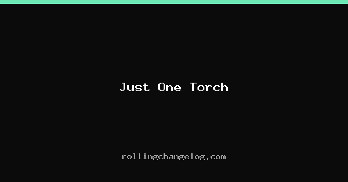 Just One Torch cover