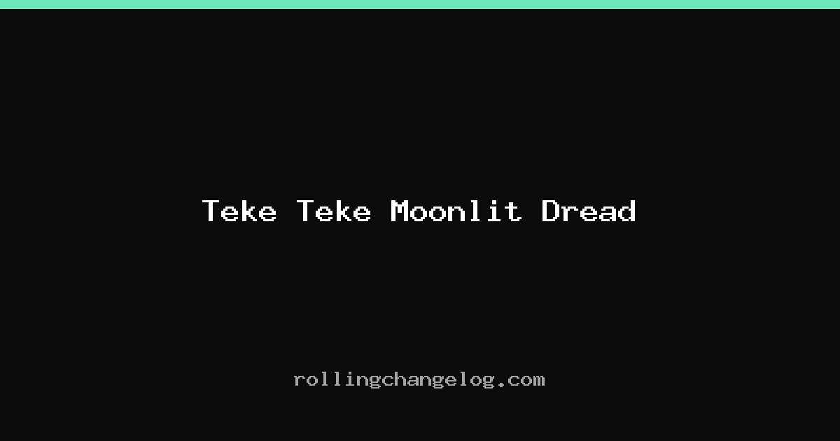 Teke Teke Moonlit Dread cover