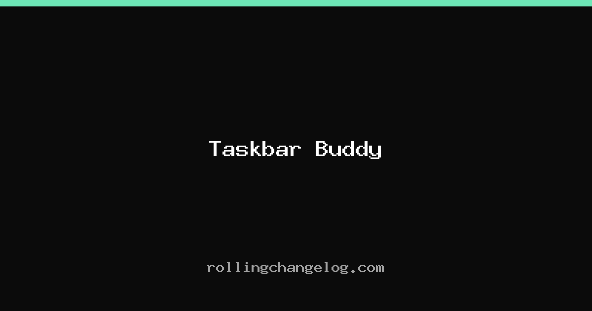 Taskbar Buddy cover