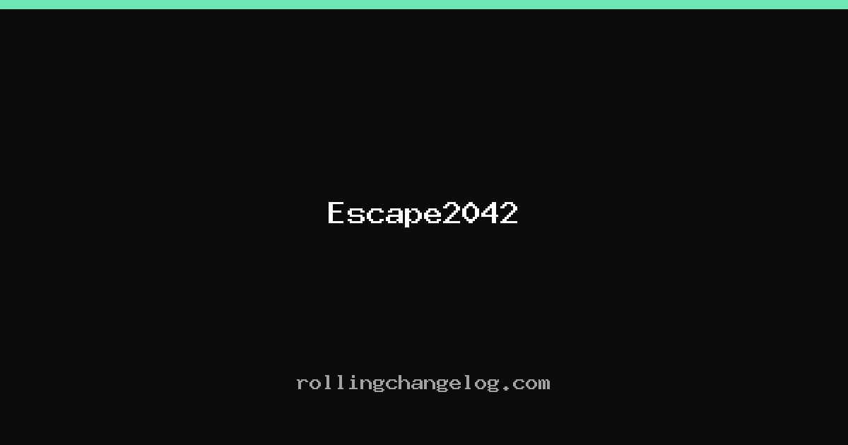 Escape2042 cover