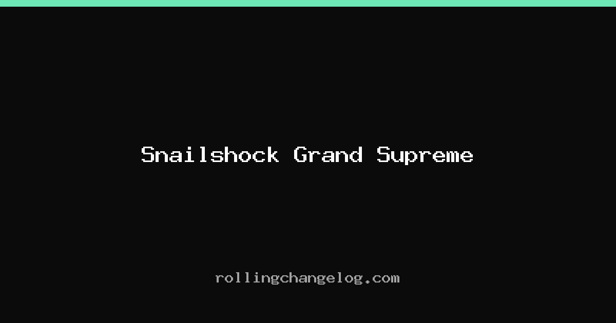 Snailshock Grand Supreme cover