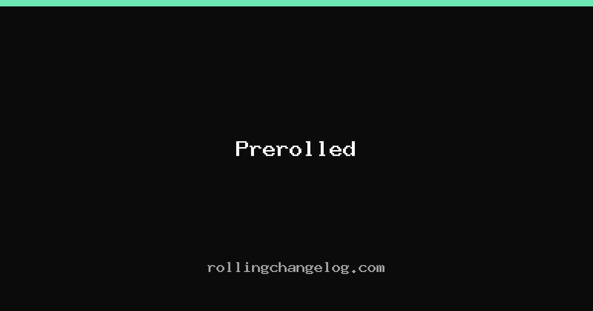 Prerolled cover