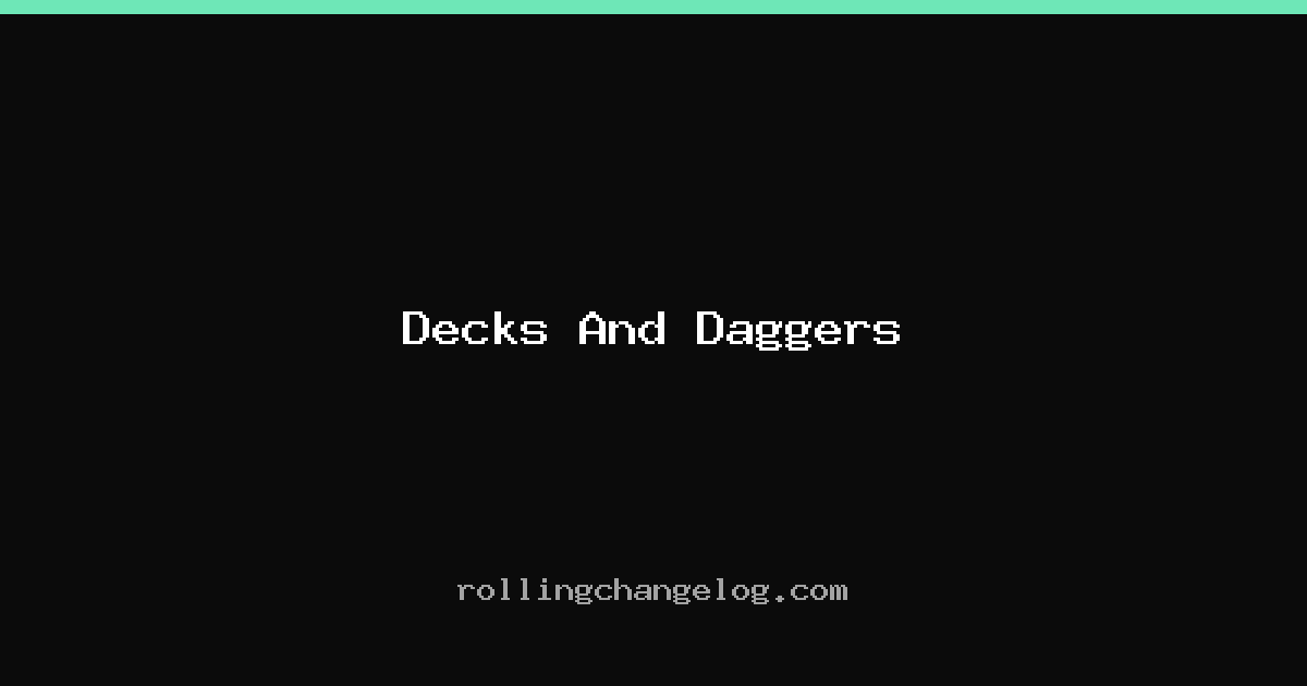 Decks And Daggers cover