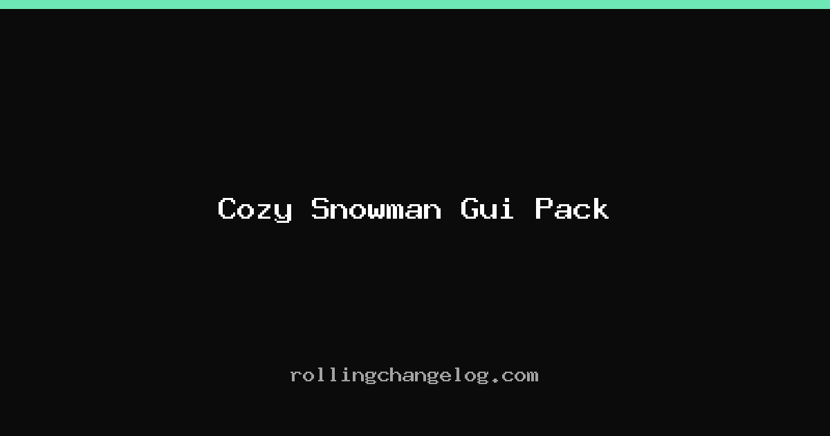 Cozy Snowman Gui Pack cover