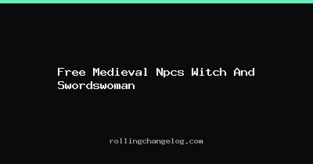 Free Medieval Npcs Witch And Swordswoman cover