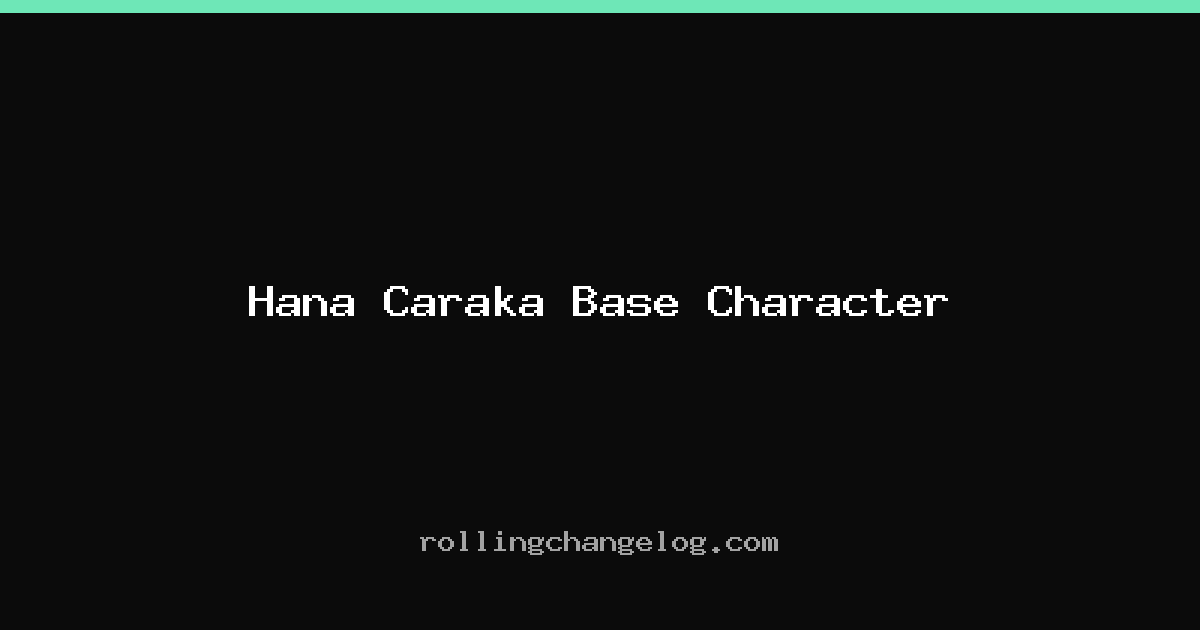 Hana Caraka Base Character cover