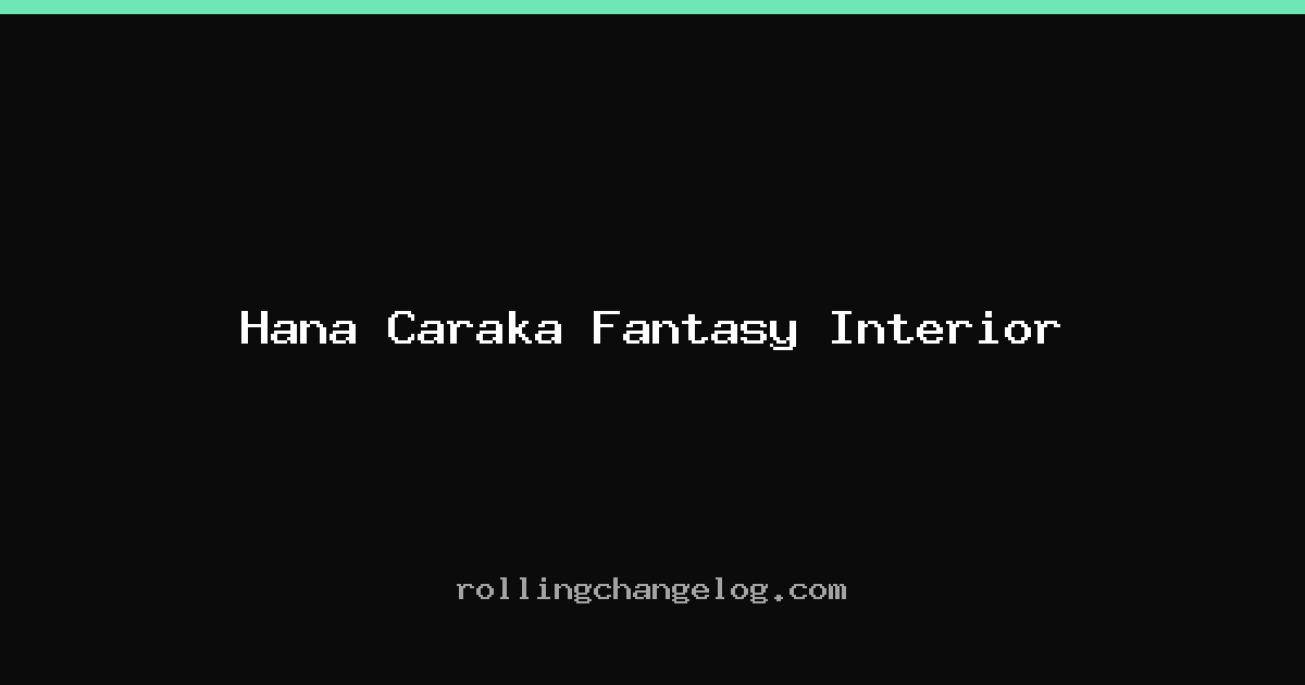 Hana Caraka Fantasy Interior cover