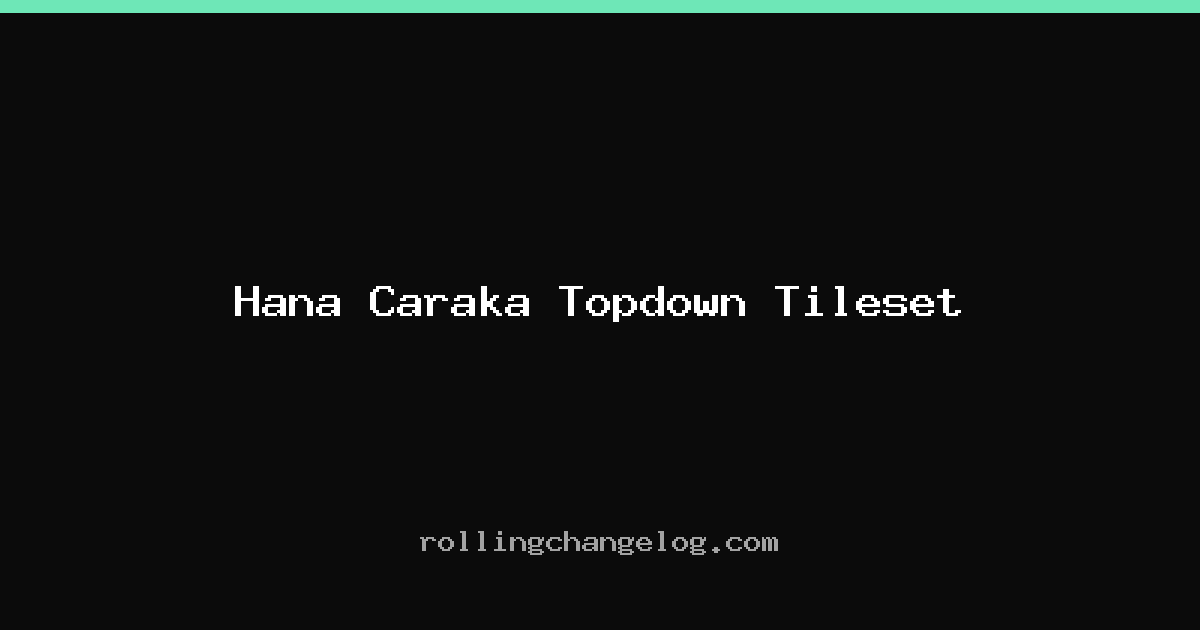 Hana Caraka Topdown Tileset cover
