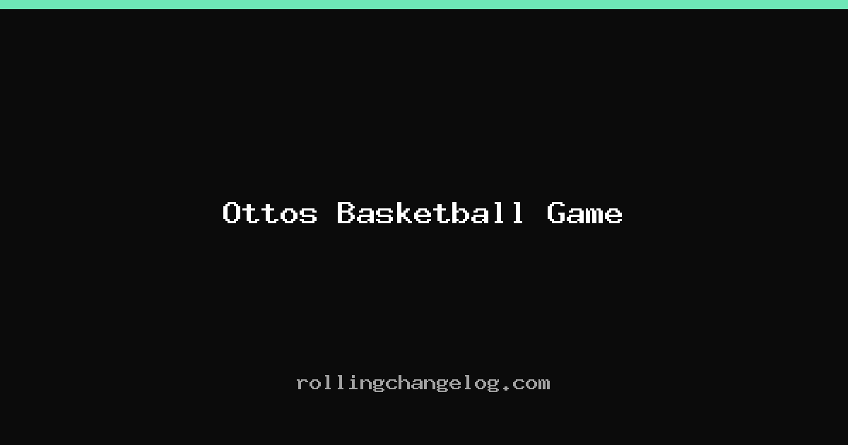 Ottos Basketball Game cover