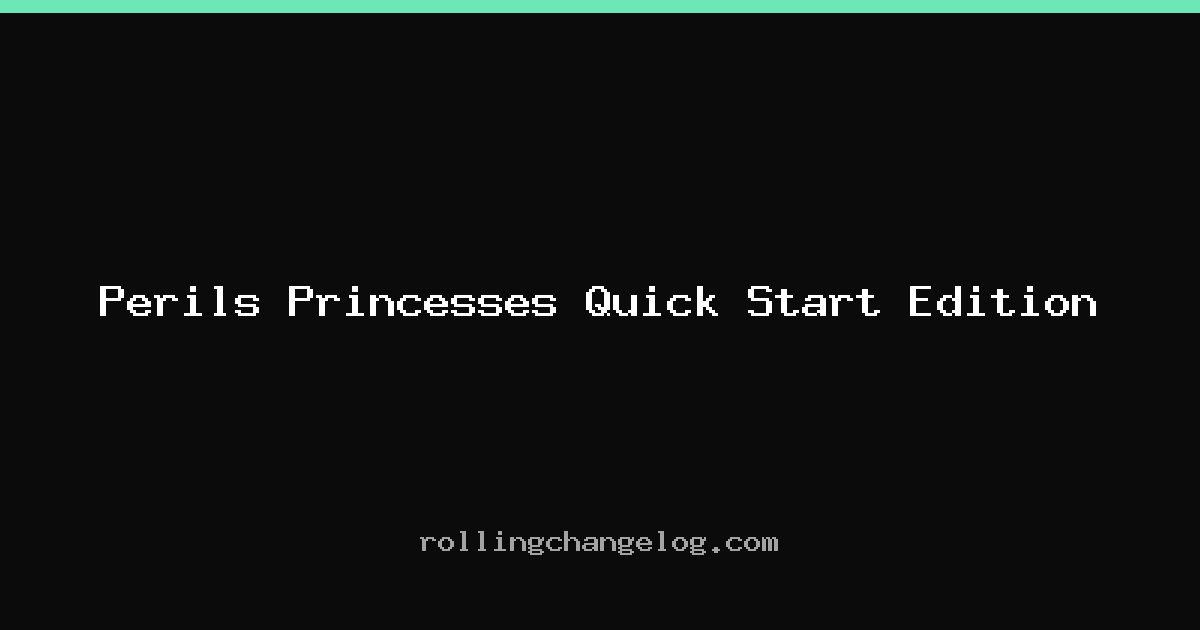 Perils Princesses Quick Start Edition cover