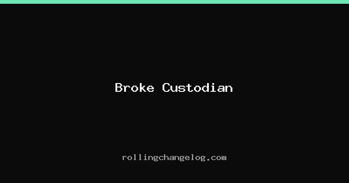 Broke Custodian cover