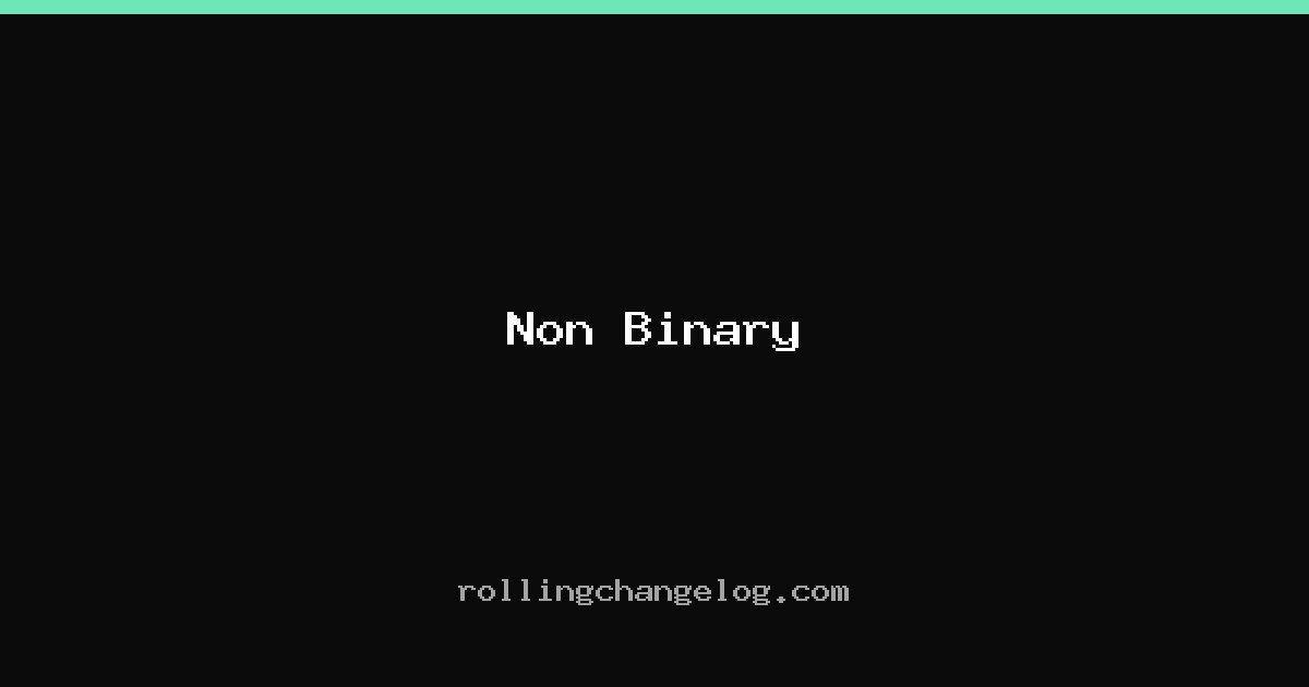 Non Binary cover