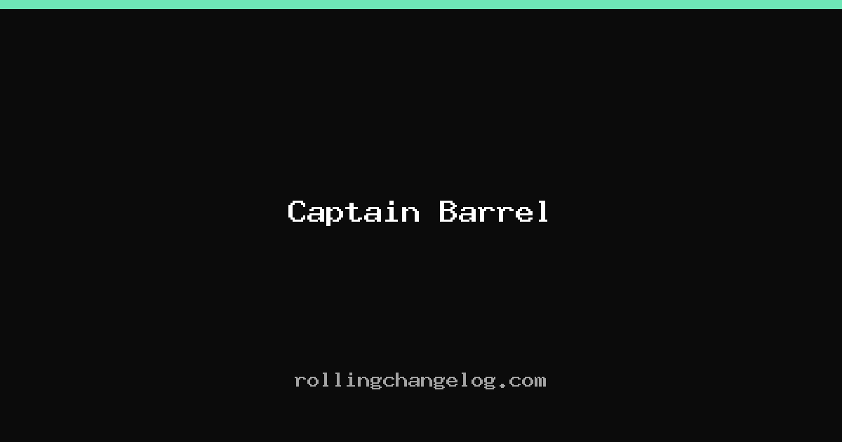 Captain Barrel cover