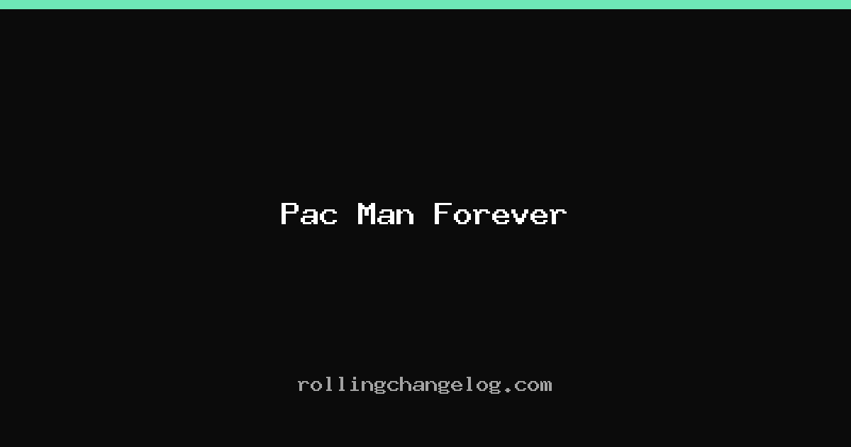 Pac Man Forever cover