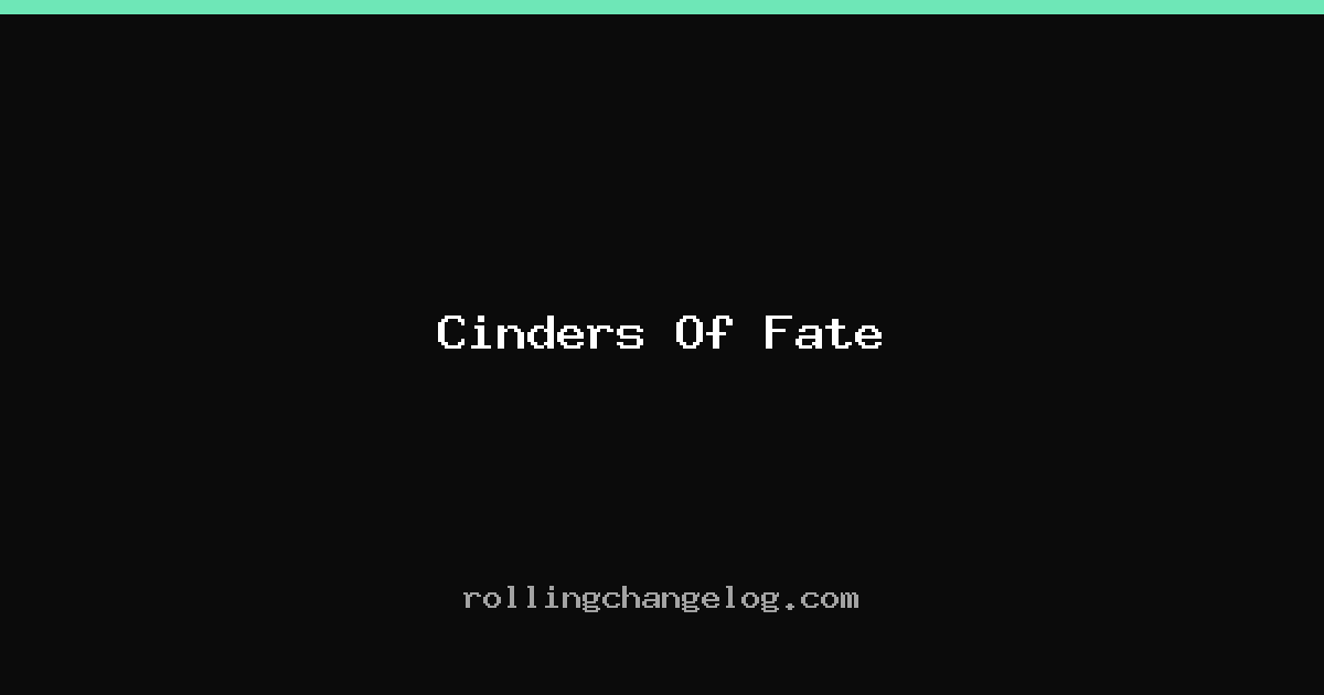 Cinders Of Fate cover