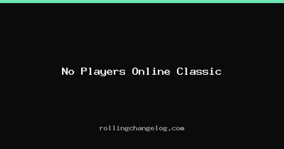 No Players Online Classic cover