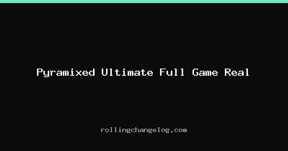 Pyramixed Ultimate Full Game Real cover