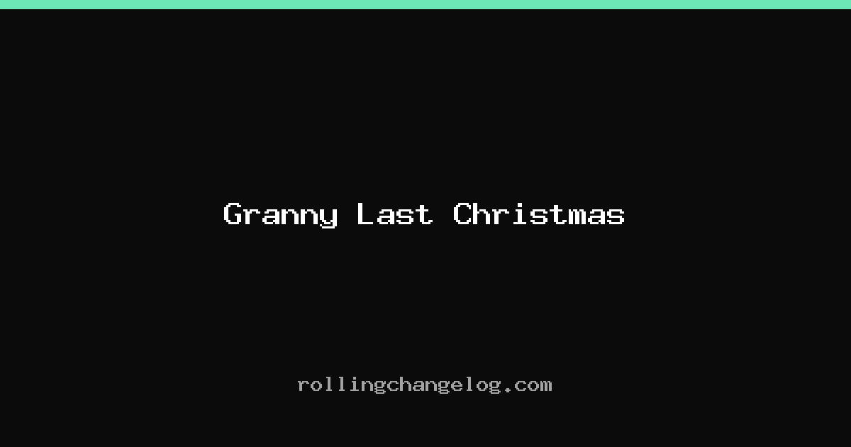 Granny Last Christmas cover