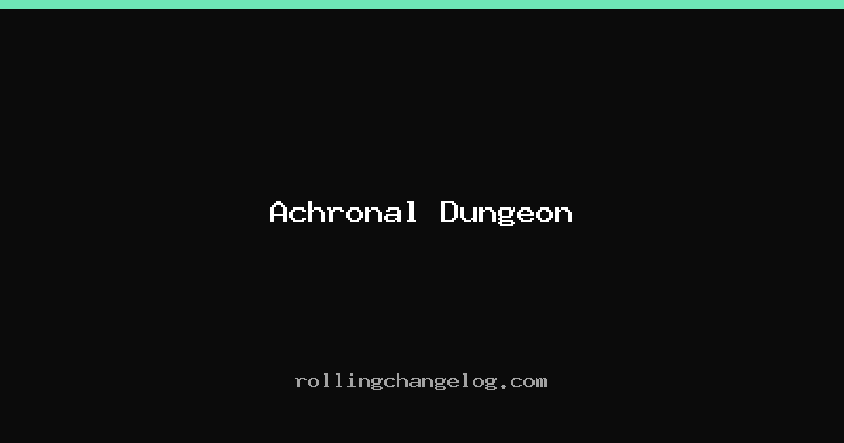 Achronal Dungeon cover