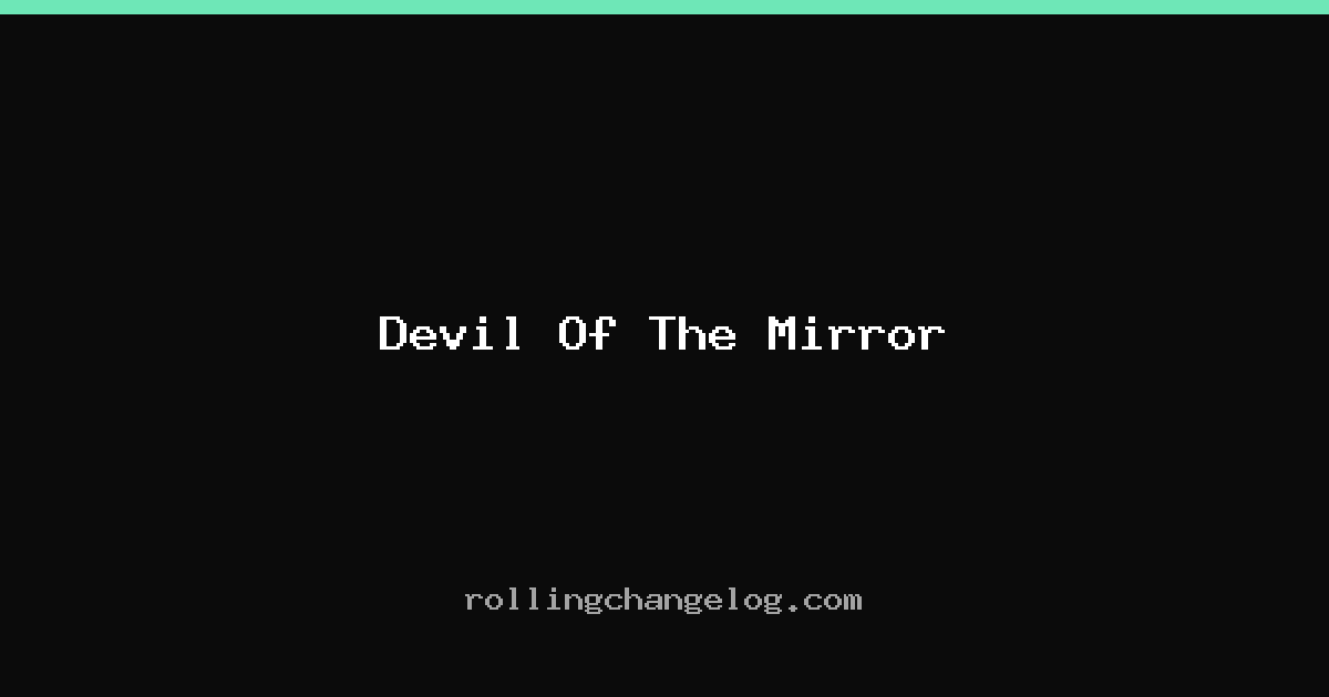 Devil Of The Mirror cover