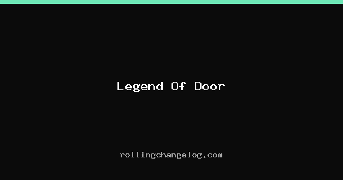 Legend Of Door cover